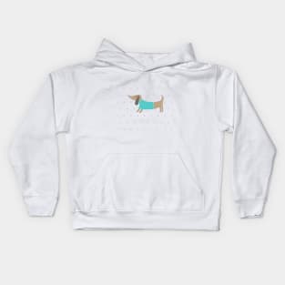 Cute hand drawn doggie Kids Hoodie